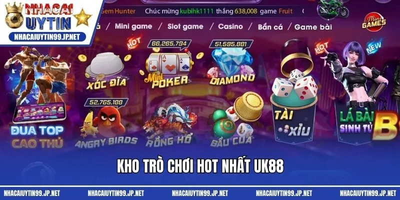 Kho trò chơi hot nhất UK88