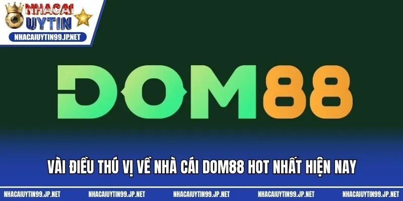 Vài điều thú vị về nhà cái Dom88 hot nhất hiện nay
